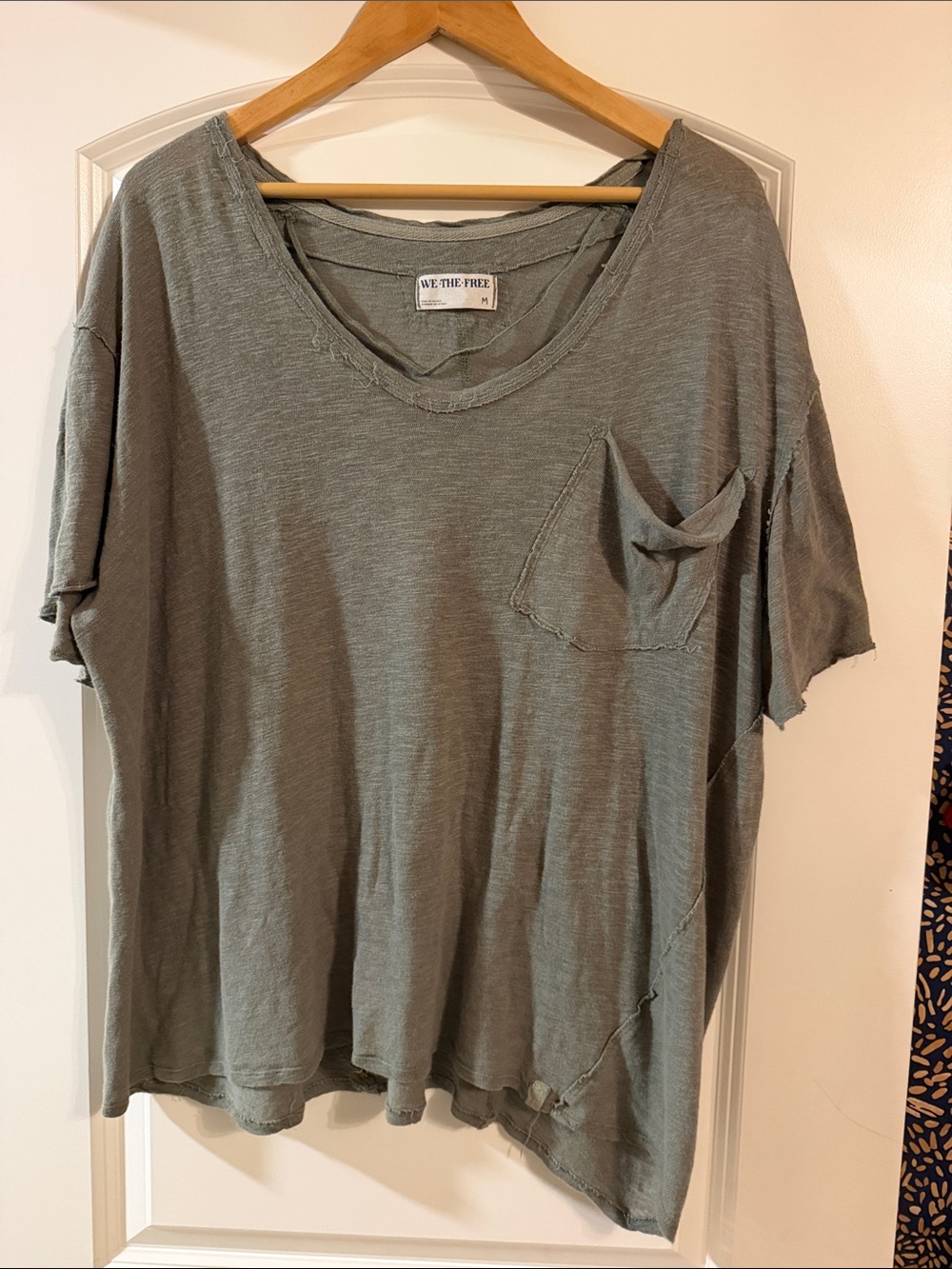 Free People All I Need Oversized Pocket Tee | Medium